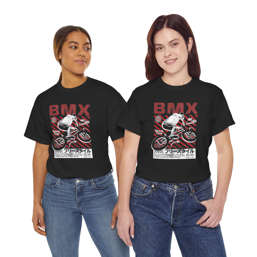 BMX Freestyle Tee - Retro Japanese BMX Graphic Shirt