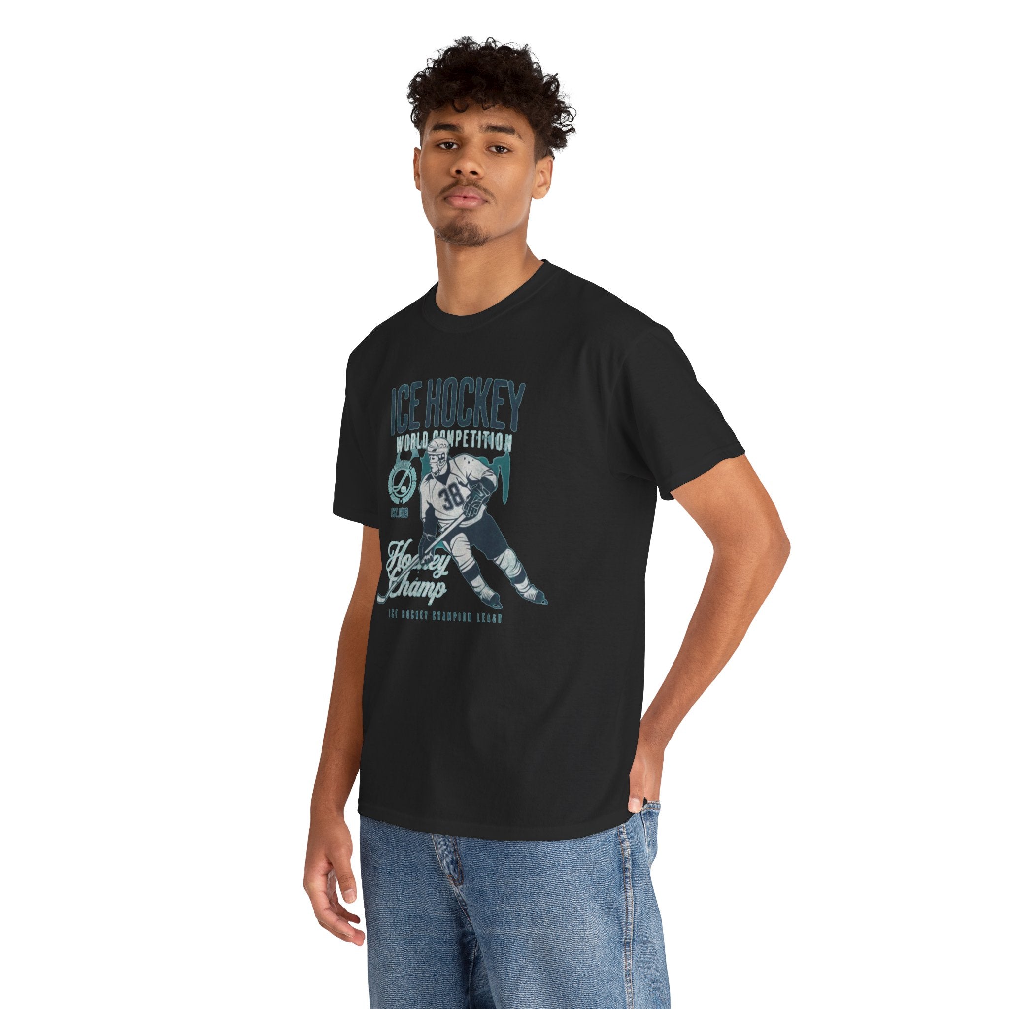 Ice Hockey Player Vintage Graphic Tee