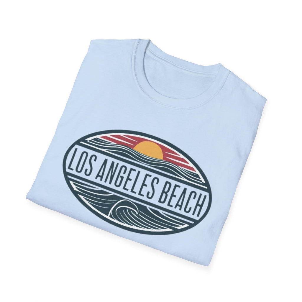 Los Angeles Beach T-Shirt — Retro Sunset Surf Graphic Tee