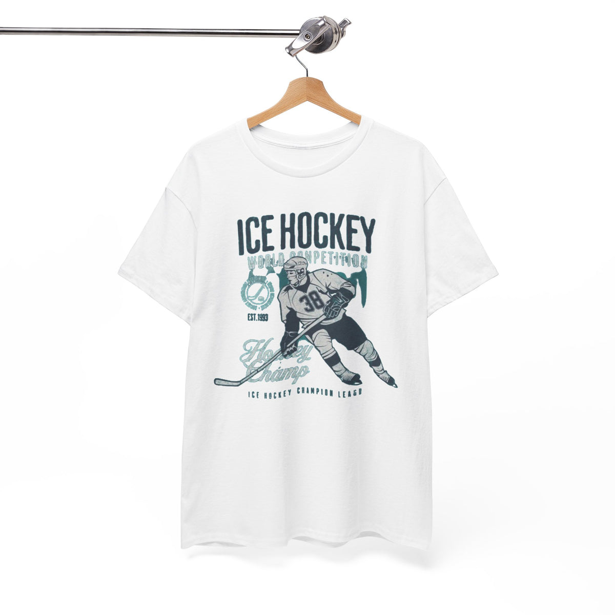 Ice Hockey Player Vintage Graphic Tee