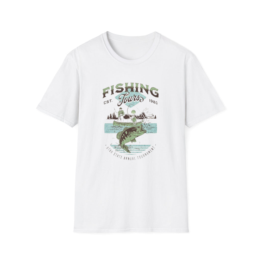 Fishing Tours T-Shirt — Vintage Lake Angler Graphic Tee