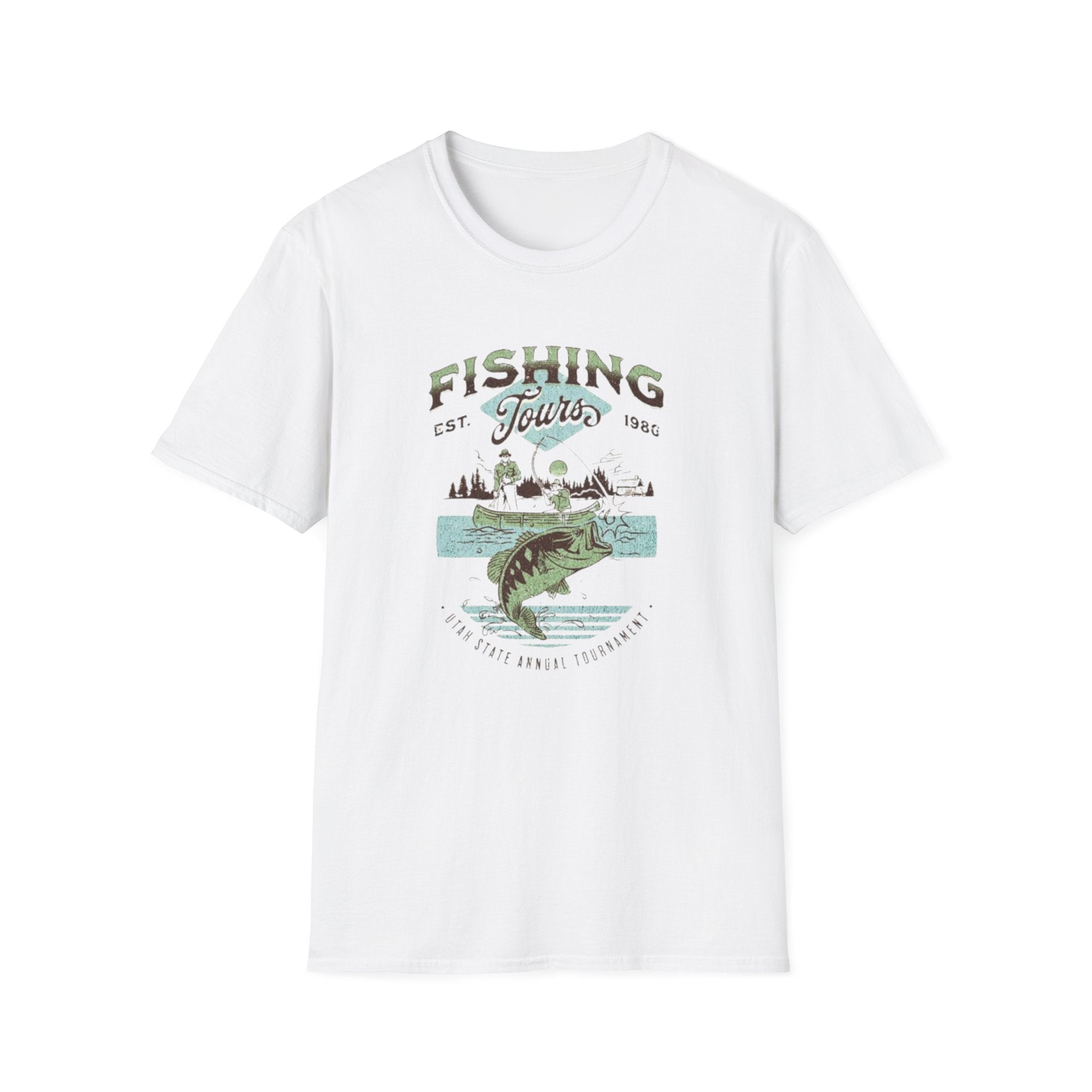 Fishing Tours T-Shirt — Vintage Lake Angler Graphic Tee