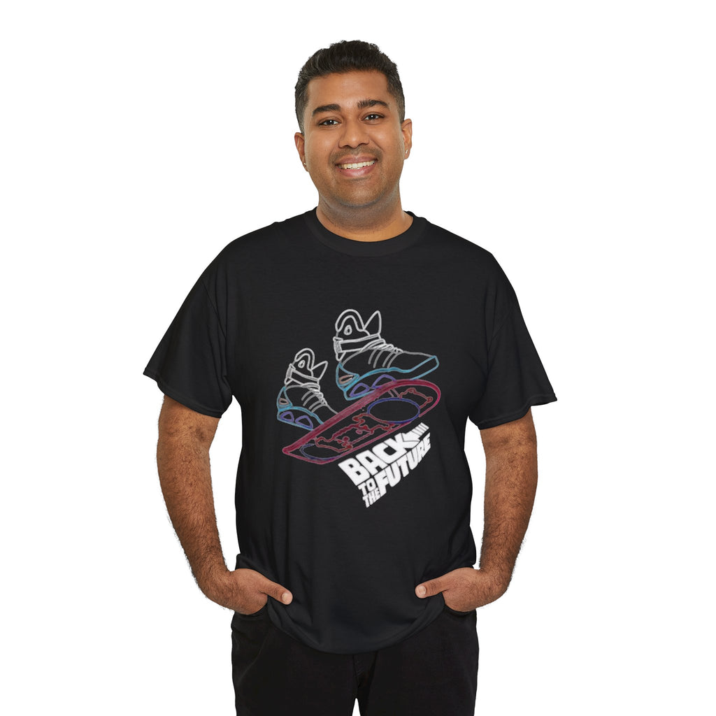 Back to the Future Hoverboard T-Shirt — Retro 80s Skate Sneaker Graphic Tee