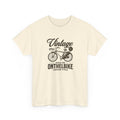 Vintage Bicycle Tee - "Vintage On The Bike" Retro Cycling Graphic T-Shirt