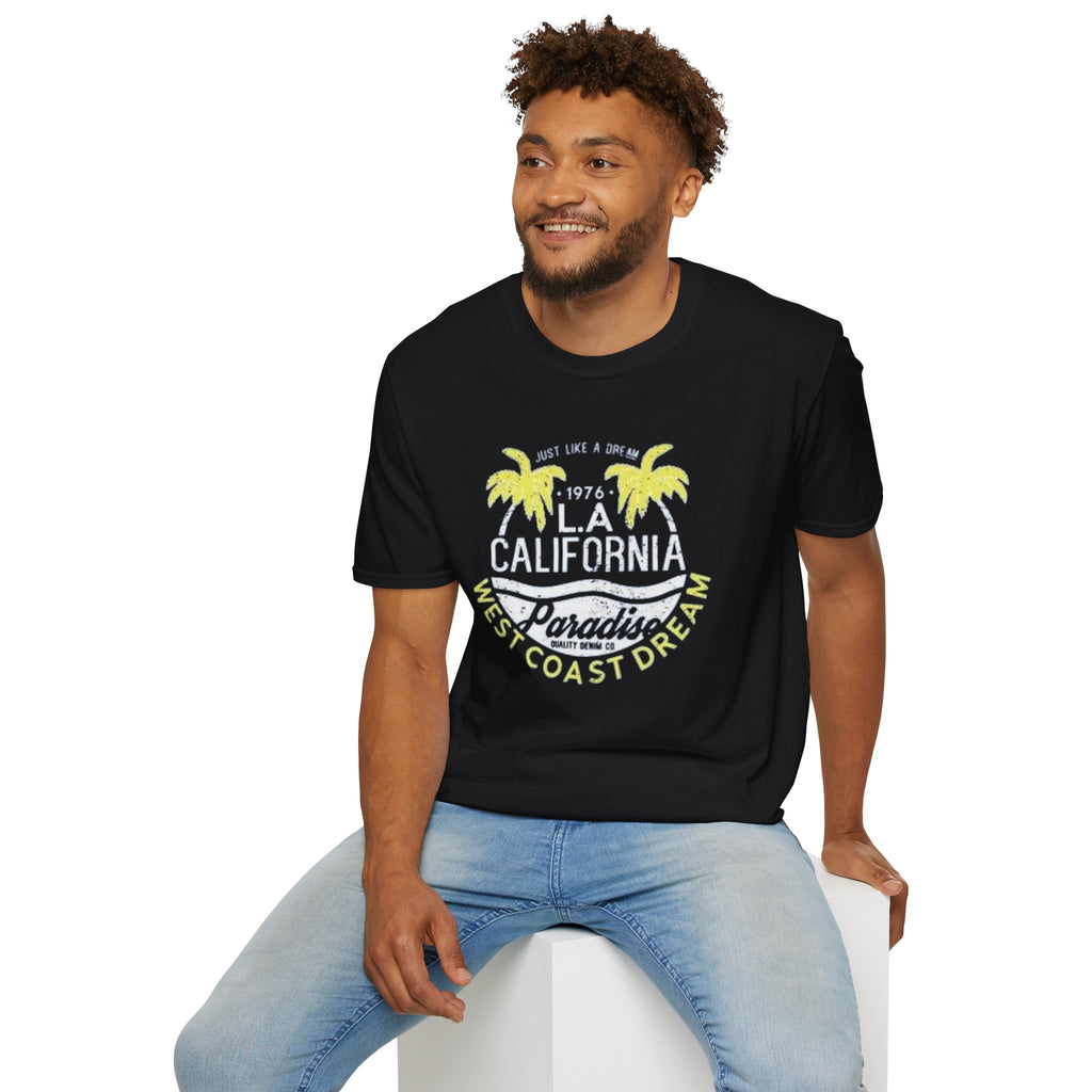 LA California Paradise T-Shirt — West Coast Dream Palm Beach Tee
