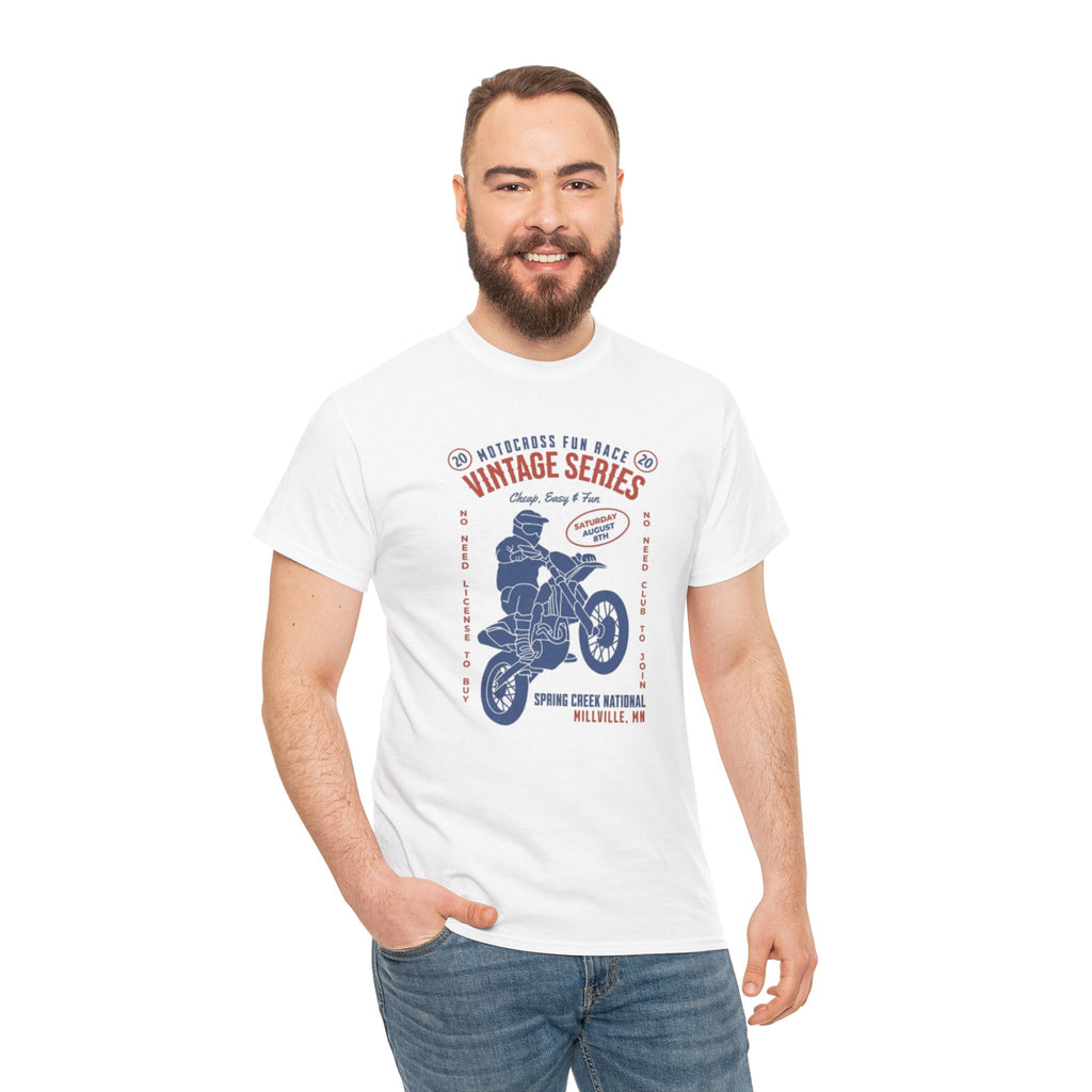 Vintage Motorcycle Tee — "Vintage Series" Dirt Bike Graphic Shirt