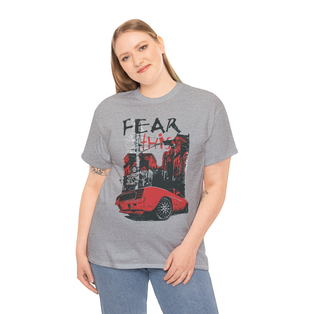 Retro Red Muscle Car City Street Racing T‑Shirt