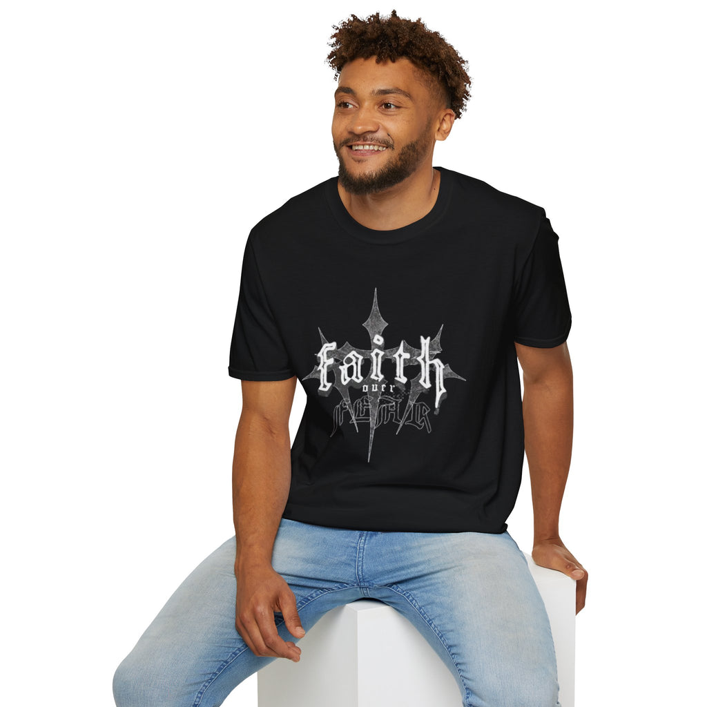 Faith Unisex Graphic Tee — Gothic Cross Faith Shirt