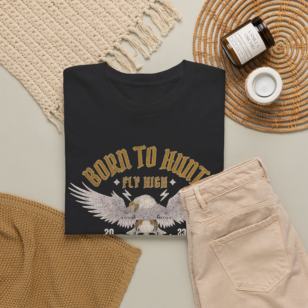 Born to Hunt Tee — Wings, Skull & ‘Born to Hunt’ Graphic Shirt for Hunters