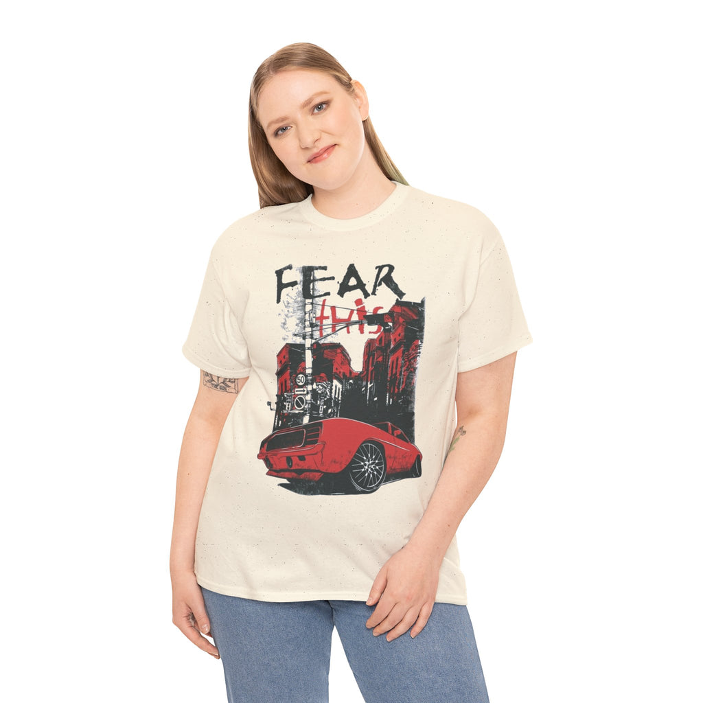 Retro Red Muscle Car City Street Racing T‑Shirt