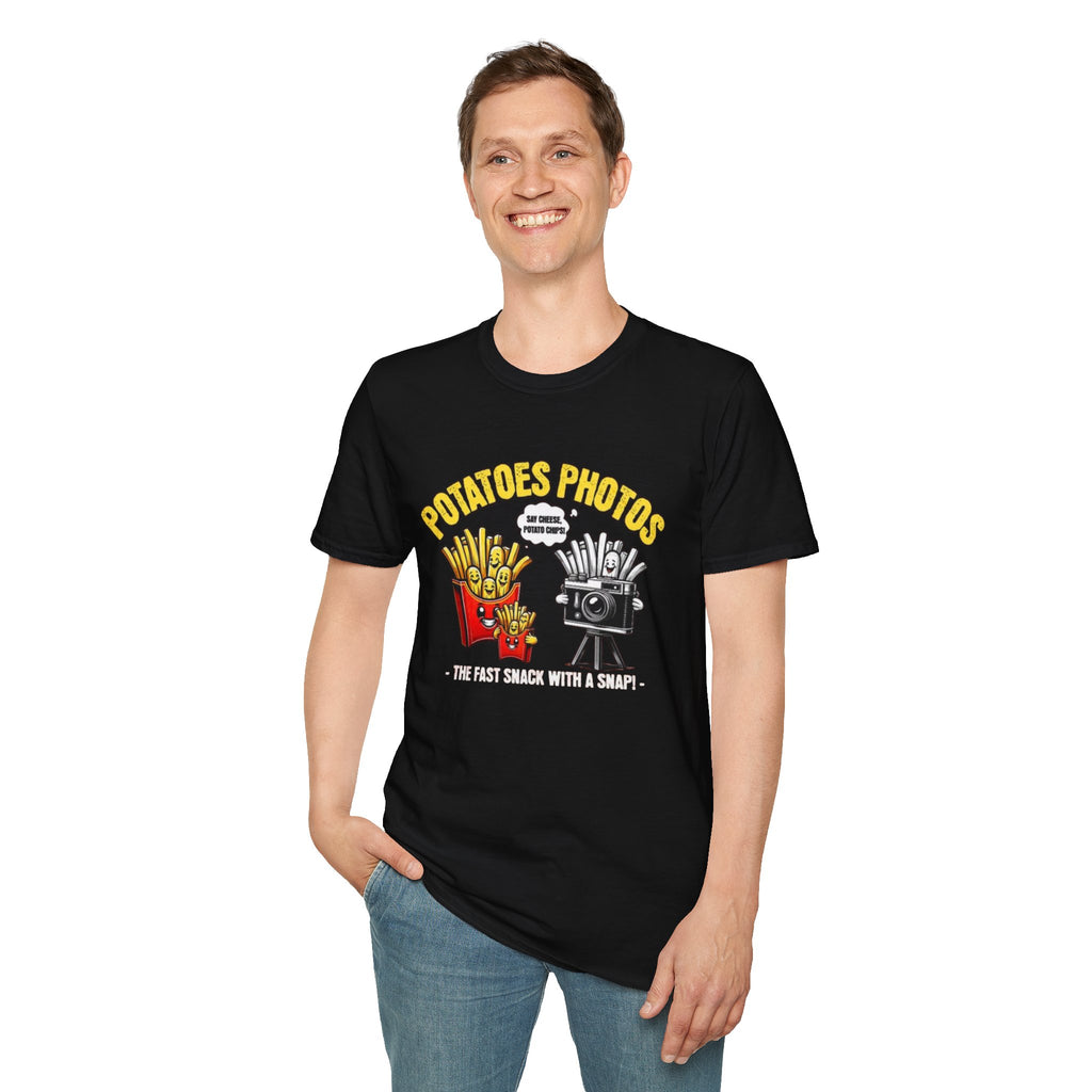 Potatoes Photos T-Shirt — Funny French Fries & Camera Graphic Tee