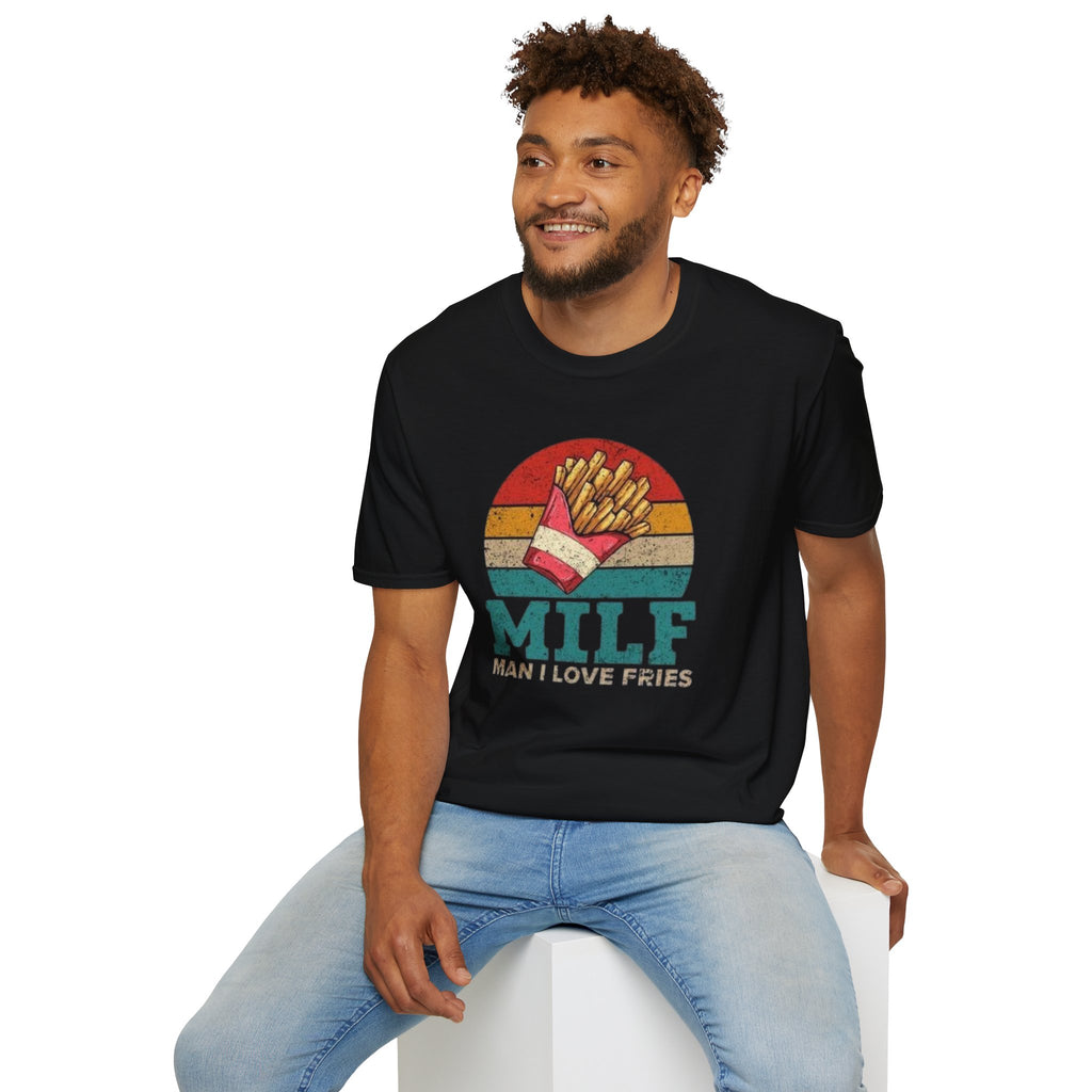 MILF T-Shirt — Retro "Man I Love Fries" Graphic Tee