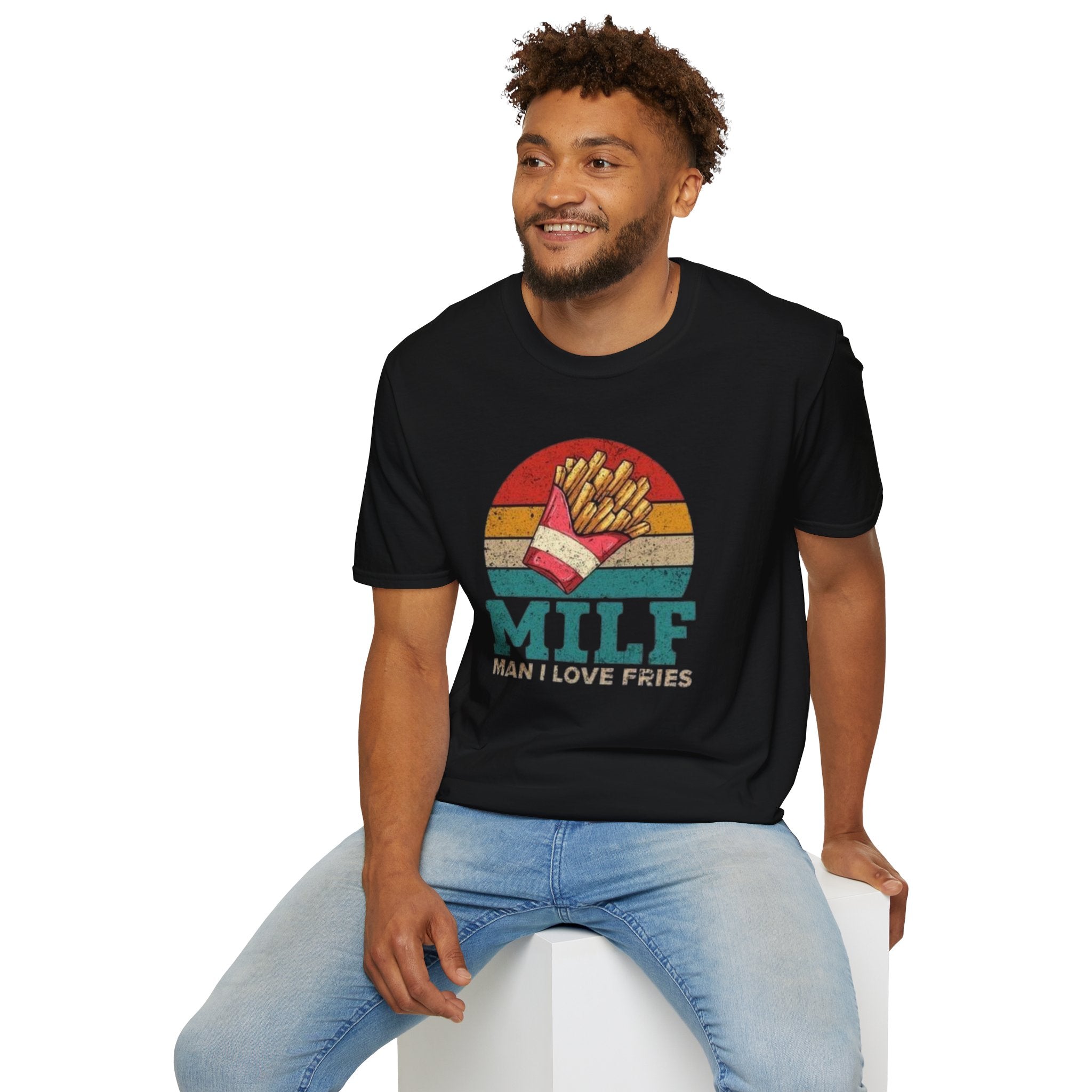 MILF T-Shirt — Retro "Man I Love Fries" Graphic Tee