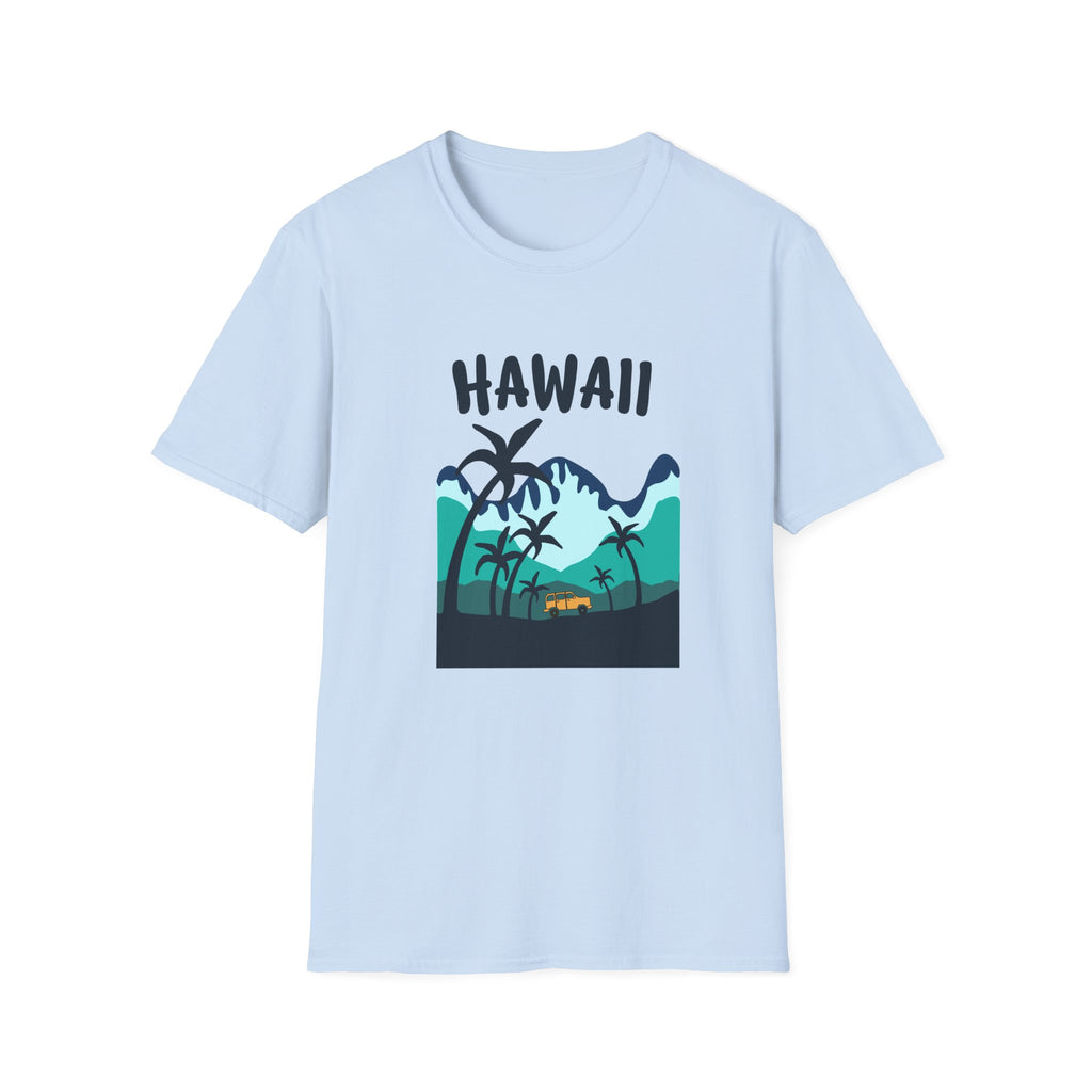 Hawaii Palm Beach T-Shirt — Tropical Sunset Graphic Tee