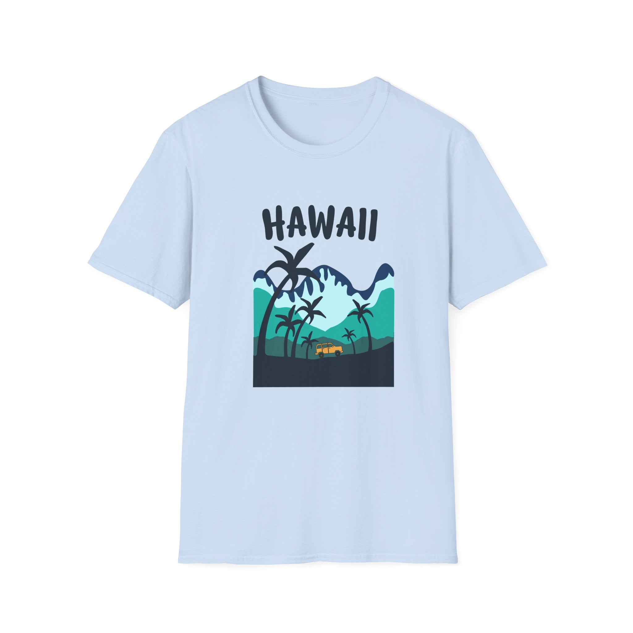 Hawaii Palm Beach T-Shirt — Tropical Sunset Graphic Tee
