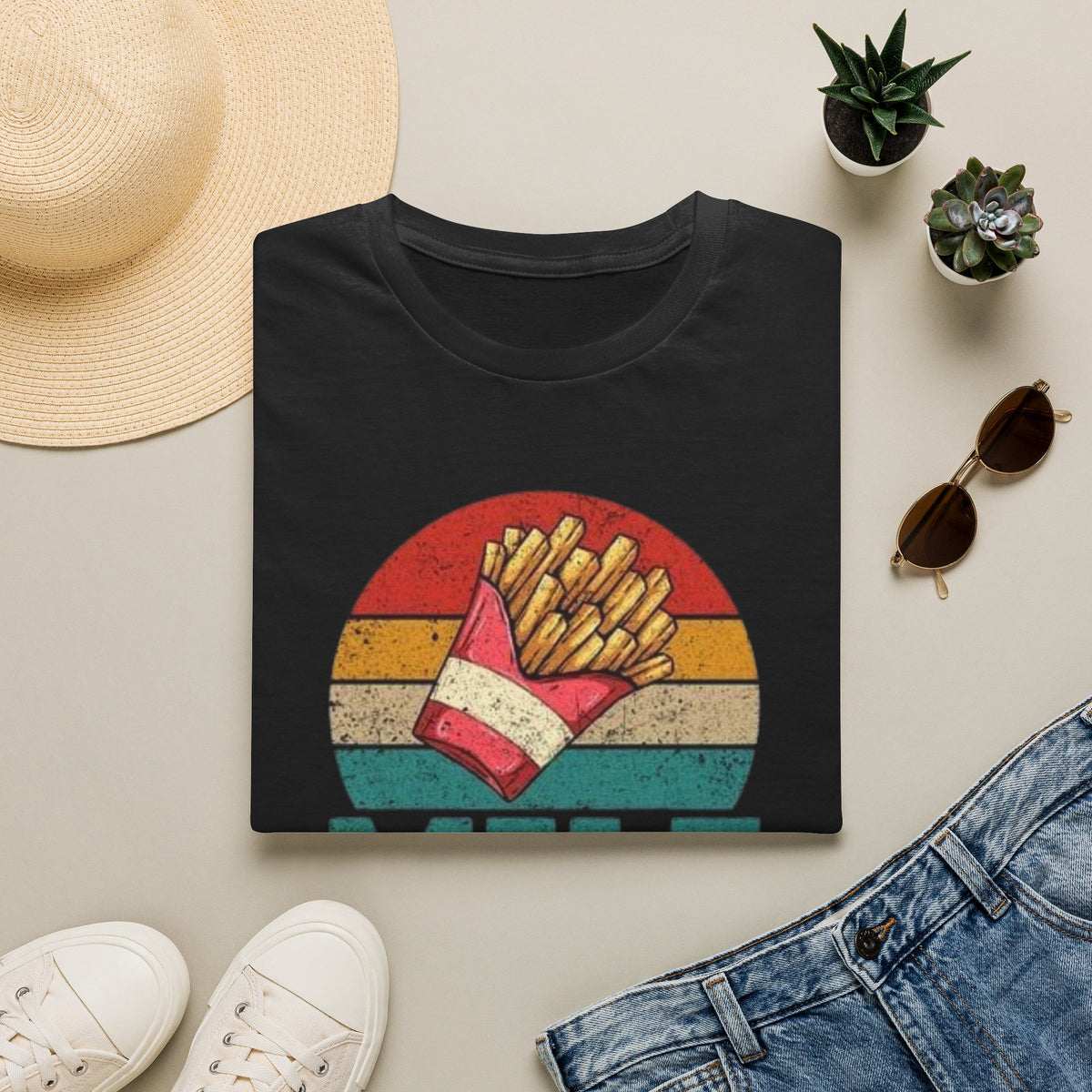 MILF T-Shirt — Retro "Man I Love Fries" Graphic Tee