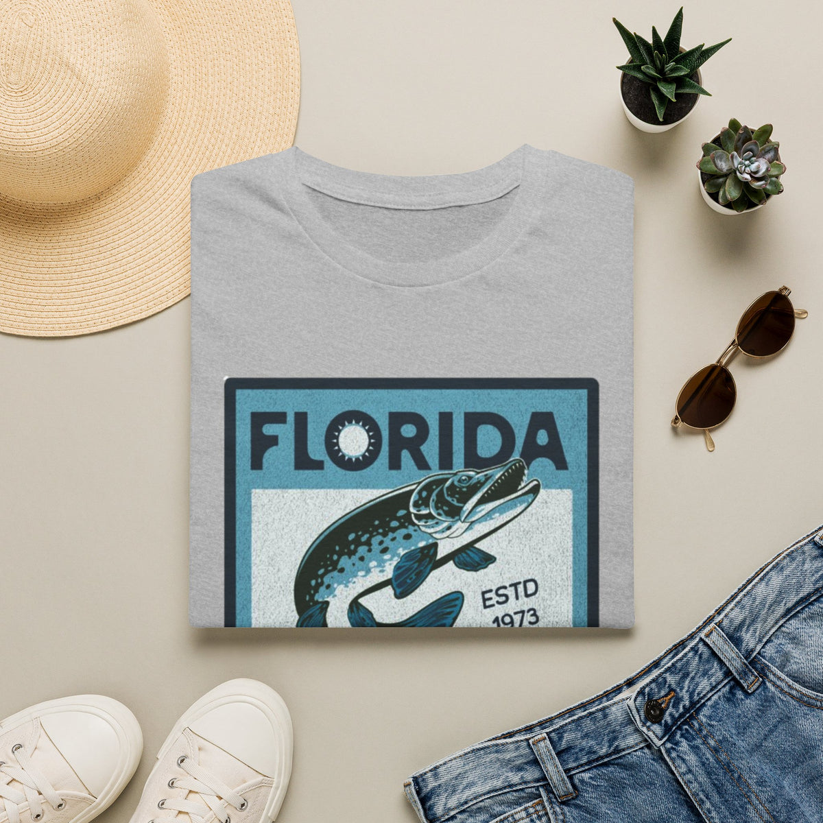 Florida Fishing T-Shirt — Vintage Tarpon Graphic Tee