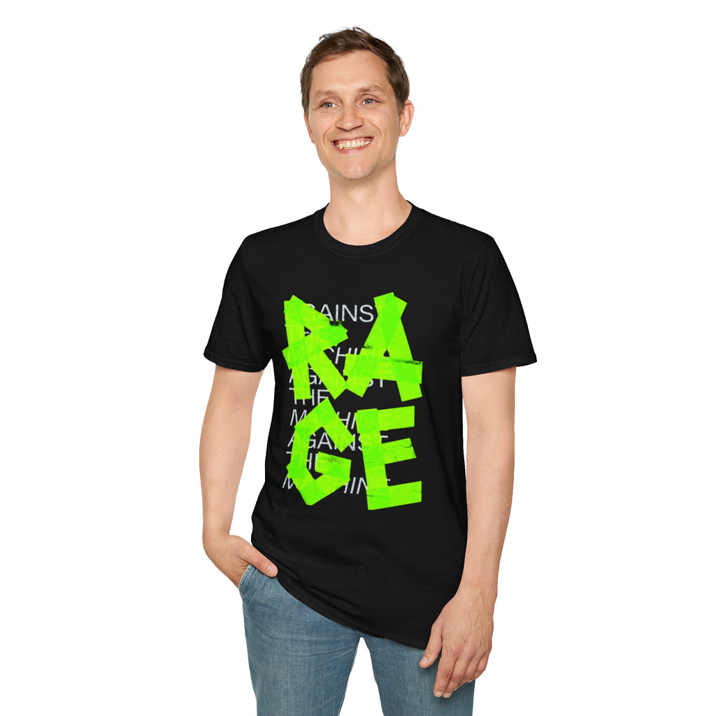 Rage Neon Graffiti T-Shirt — Bold Streetwear Tee
