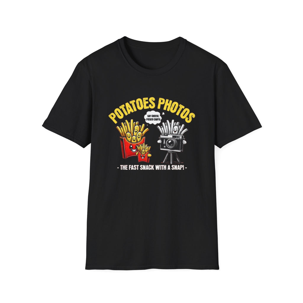 Potatoes Photos T-Shirt — Funny French Fries & Camera Graphic Tee