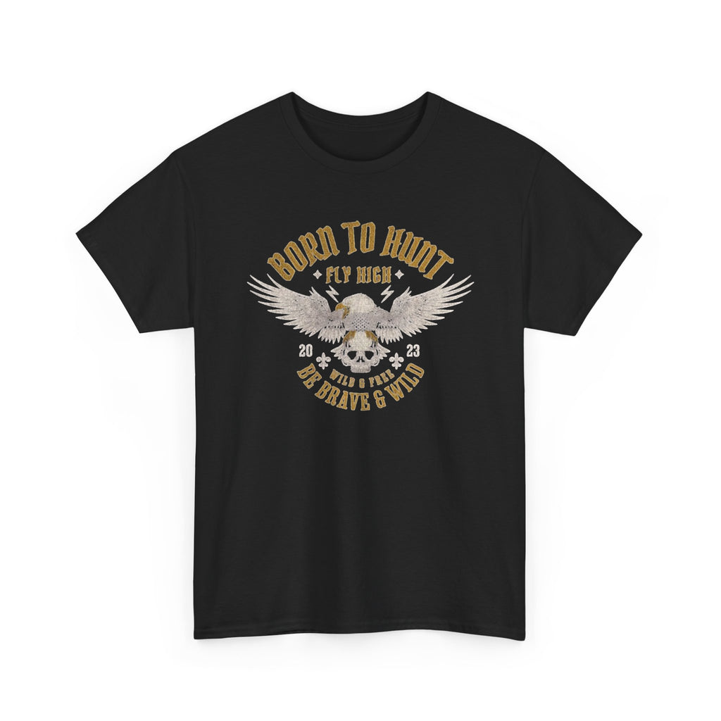 Born to Hunt Tee — Wings, Skull & ‘Born to Hunt’ Graphic Shirt for Hunters