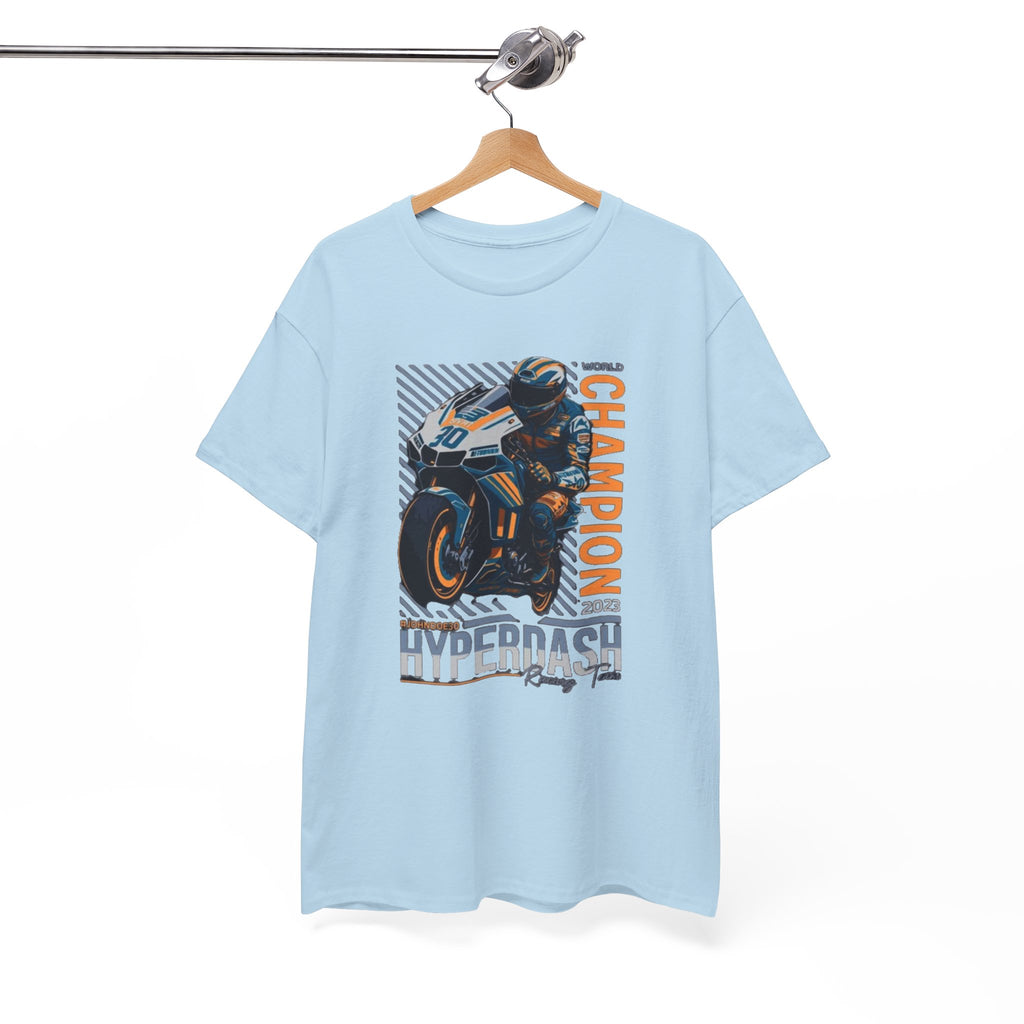 Motorcycle Champion Tee — Hyperdash Racing Graphic T‑Shirt