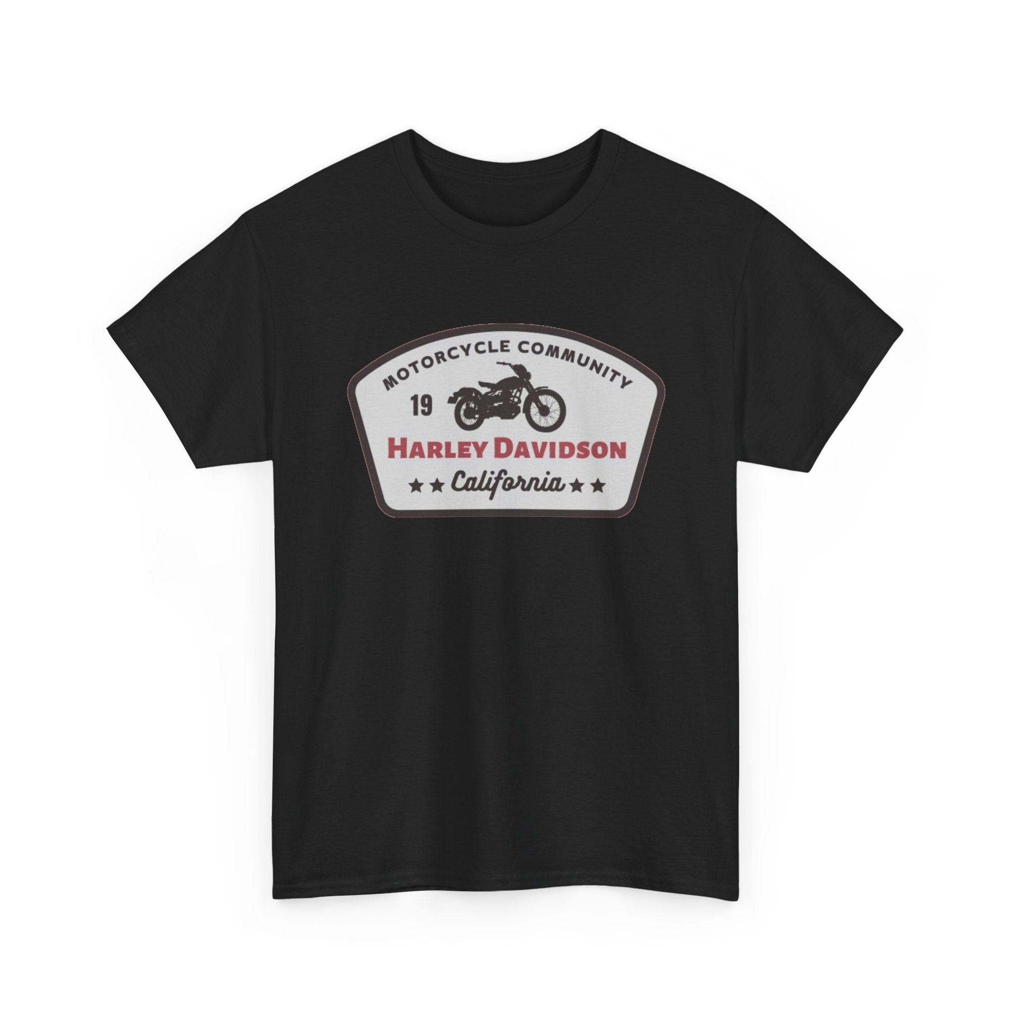 Harley Davidson Motorcycle Community Tee — California Badge Shirt