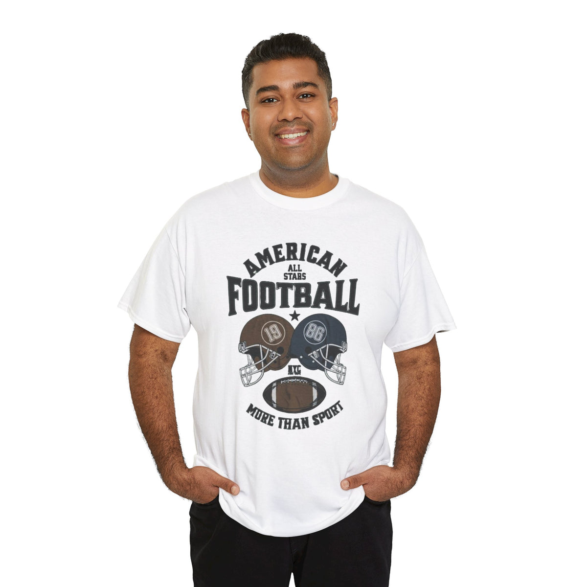 American Football Tee - "More Than Sport" Helmet Graphic T-Shirt