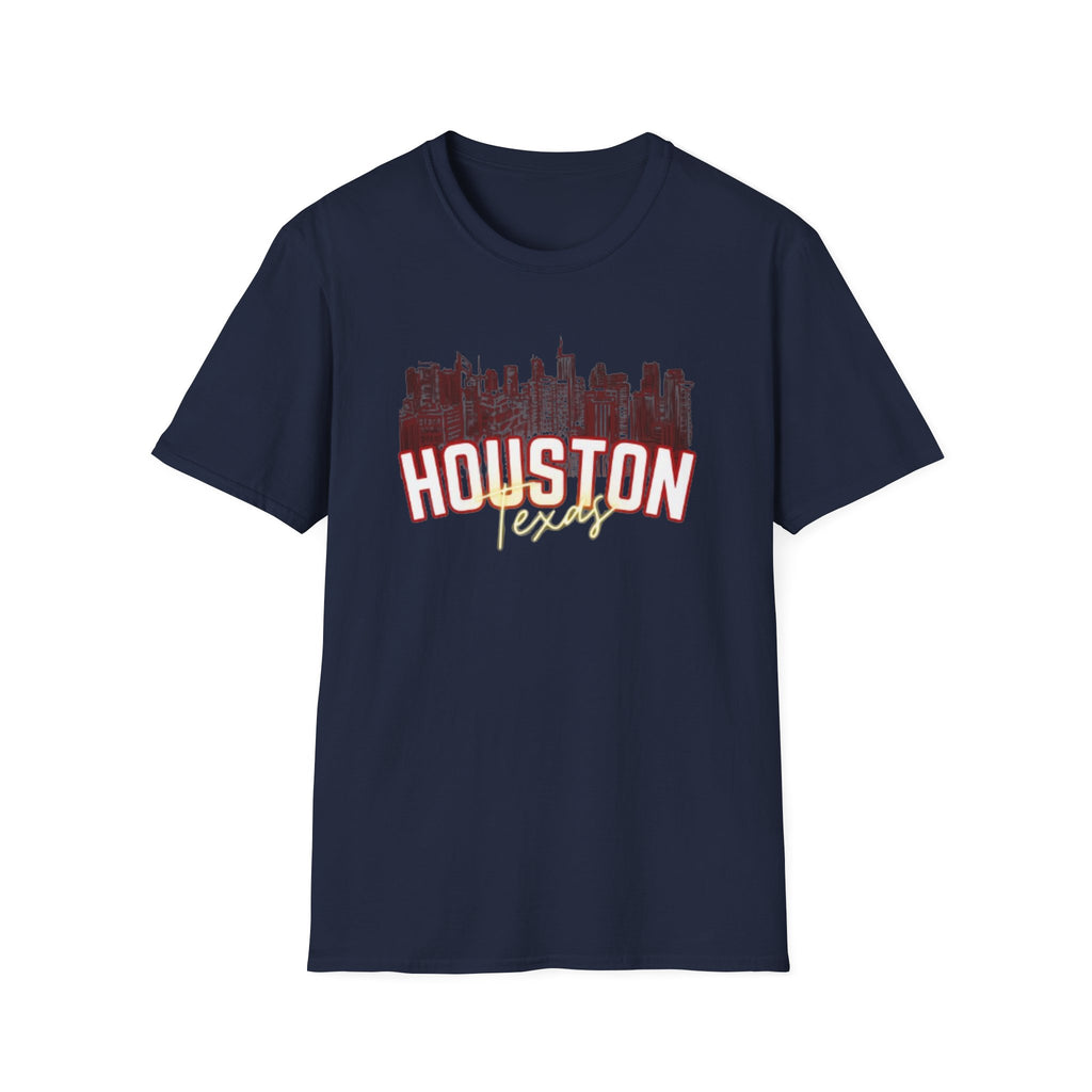 Houston Texas Skyline T-Shirt — Vintage City Graphic Tee