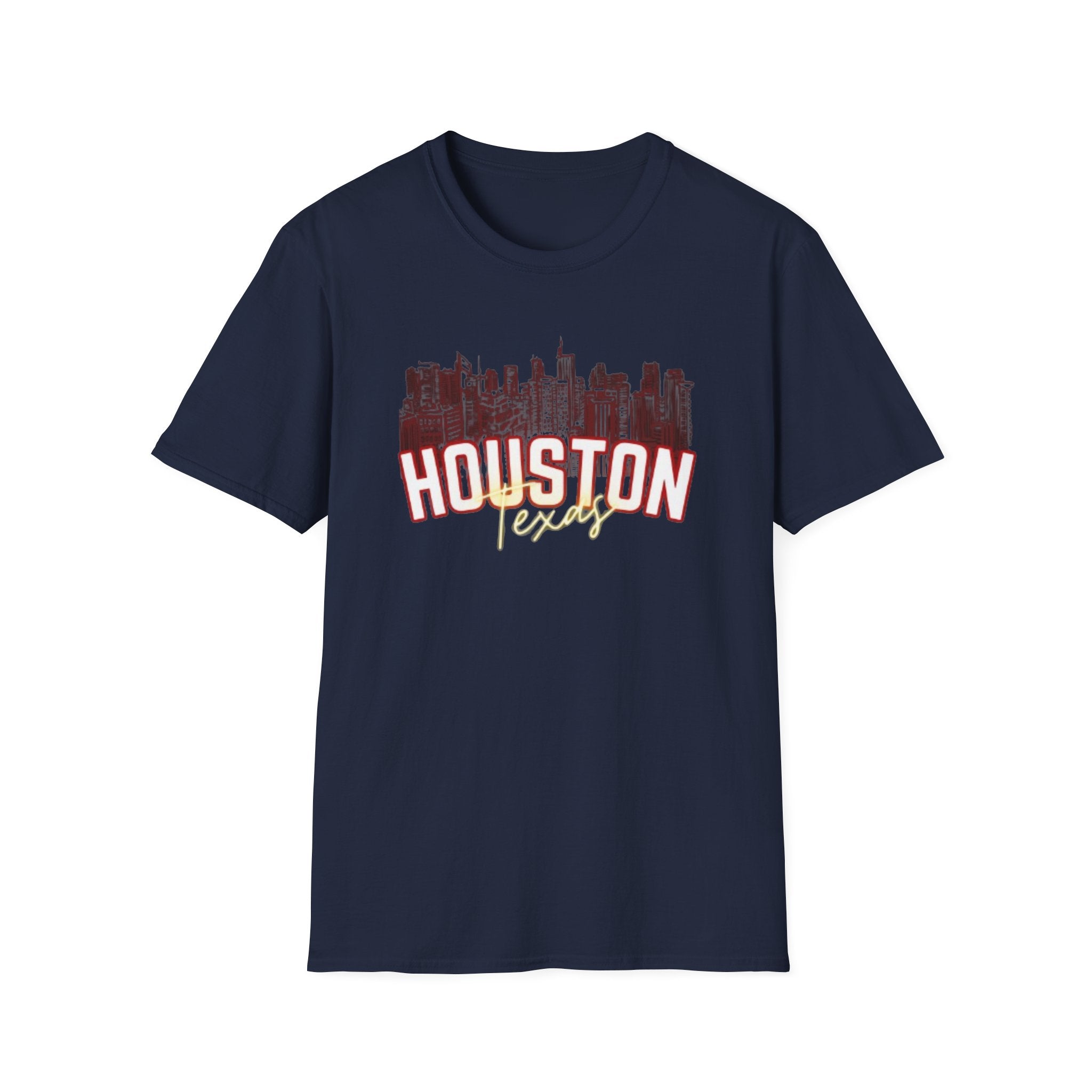 Houston Texas Skyline T-Shirt — Vintage City Graphic Tee