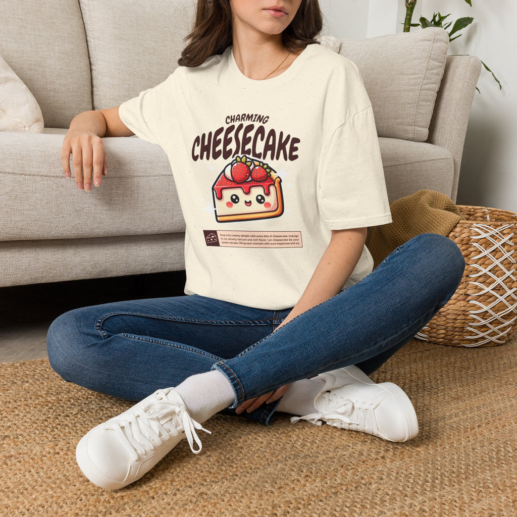 Cheesecake T-Shirt — Charming Kawaii Strawberry Slice Graphic Tee