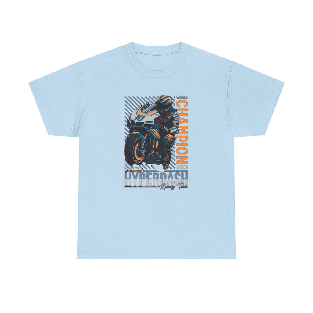 Motorcycle Champion Tee — Hyperdash Racing Graphic T‑Shirt