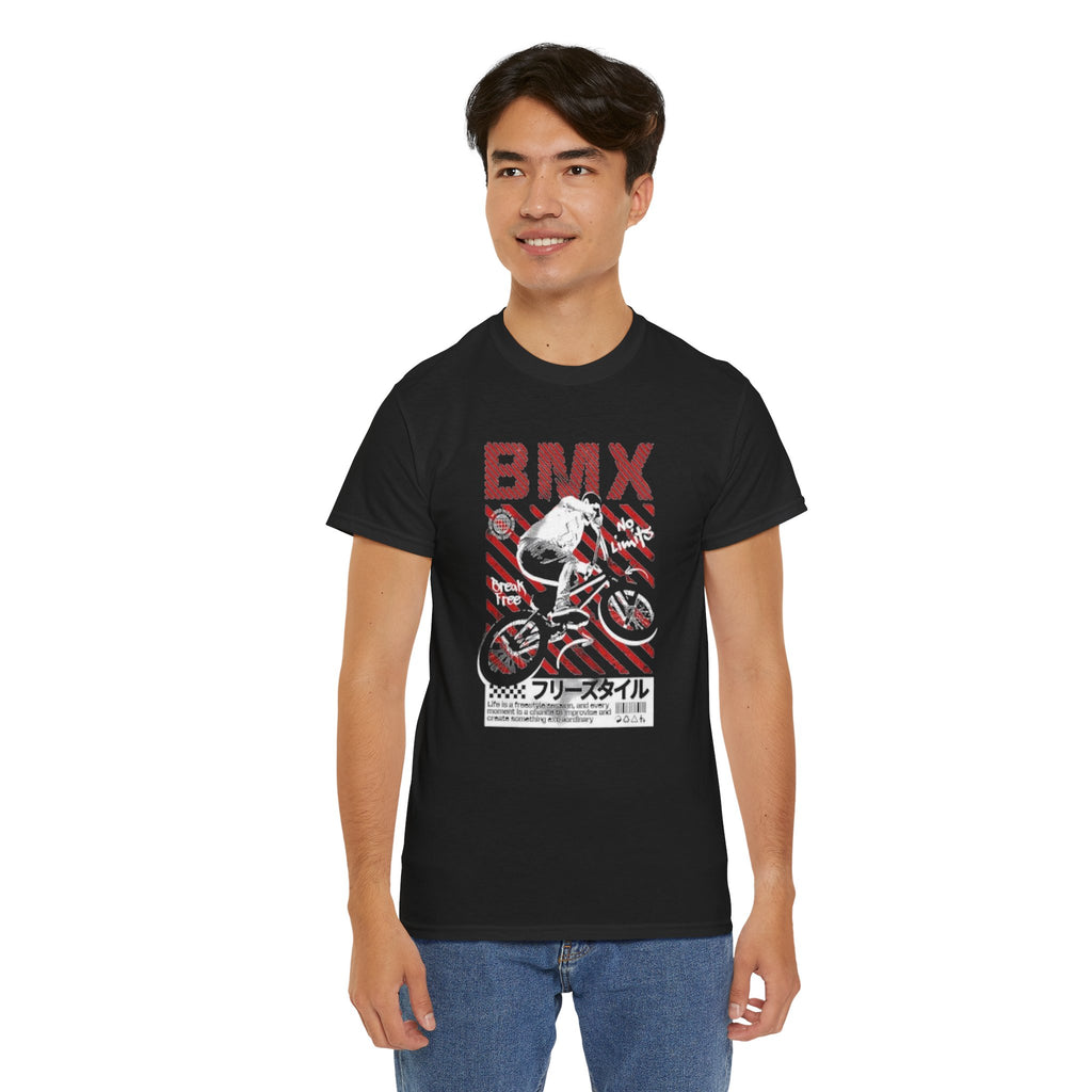 BMX Freestyle Tee - Retro Japanese BMX Graphic Shirt