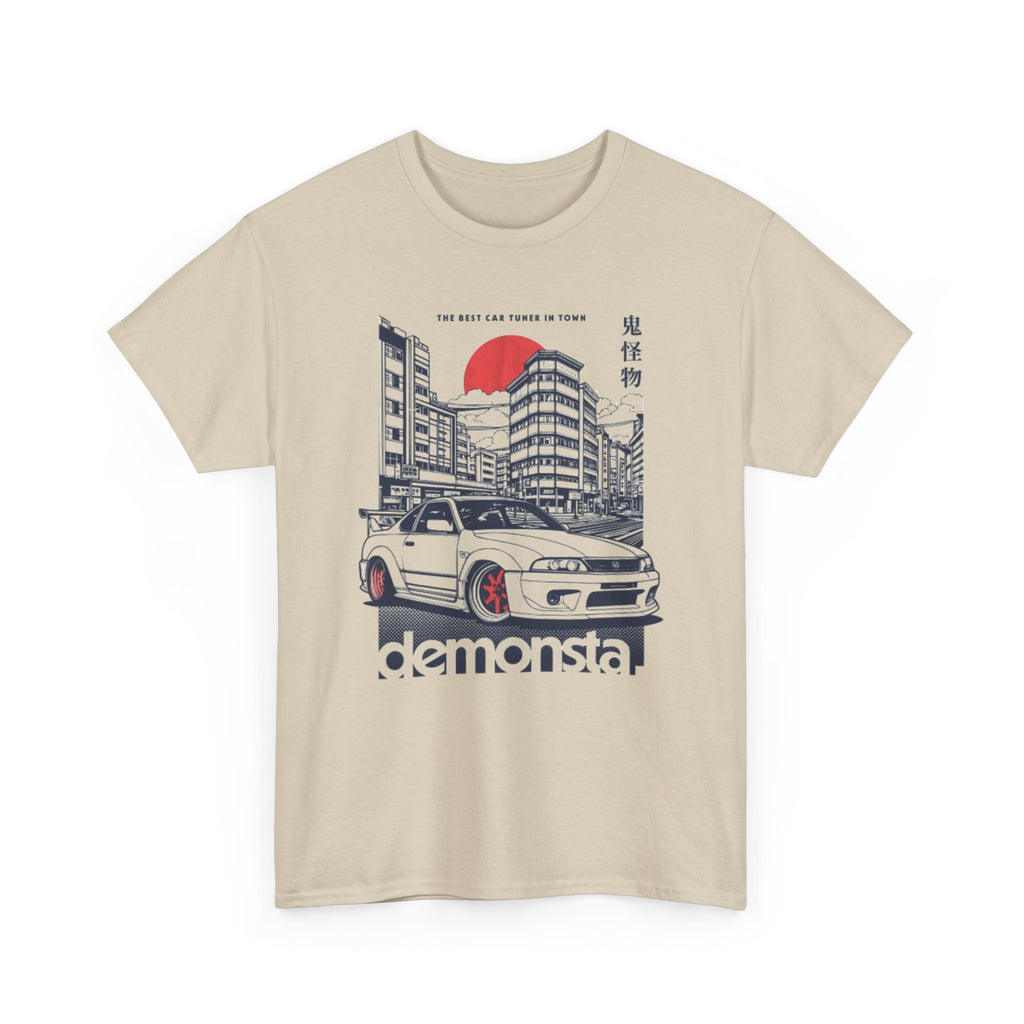 JDM Skyline Car Tee — "demonsta" Japanese Street Racing Graphic Shirt