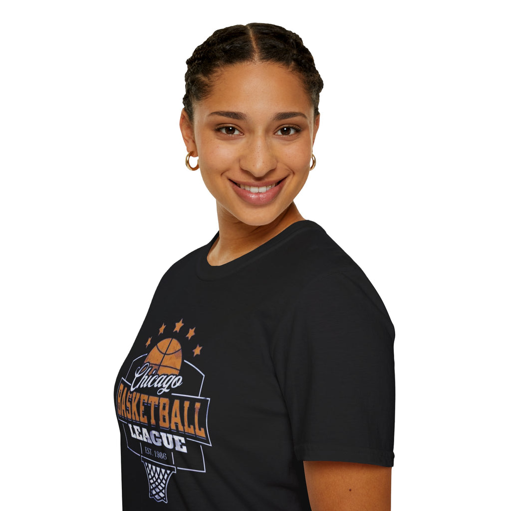 Chicago Basketball League T-Shirt — Vintage Hoop Fan Tee