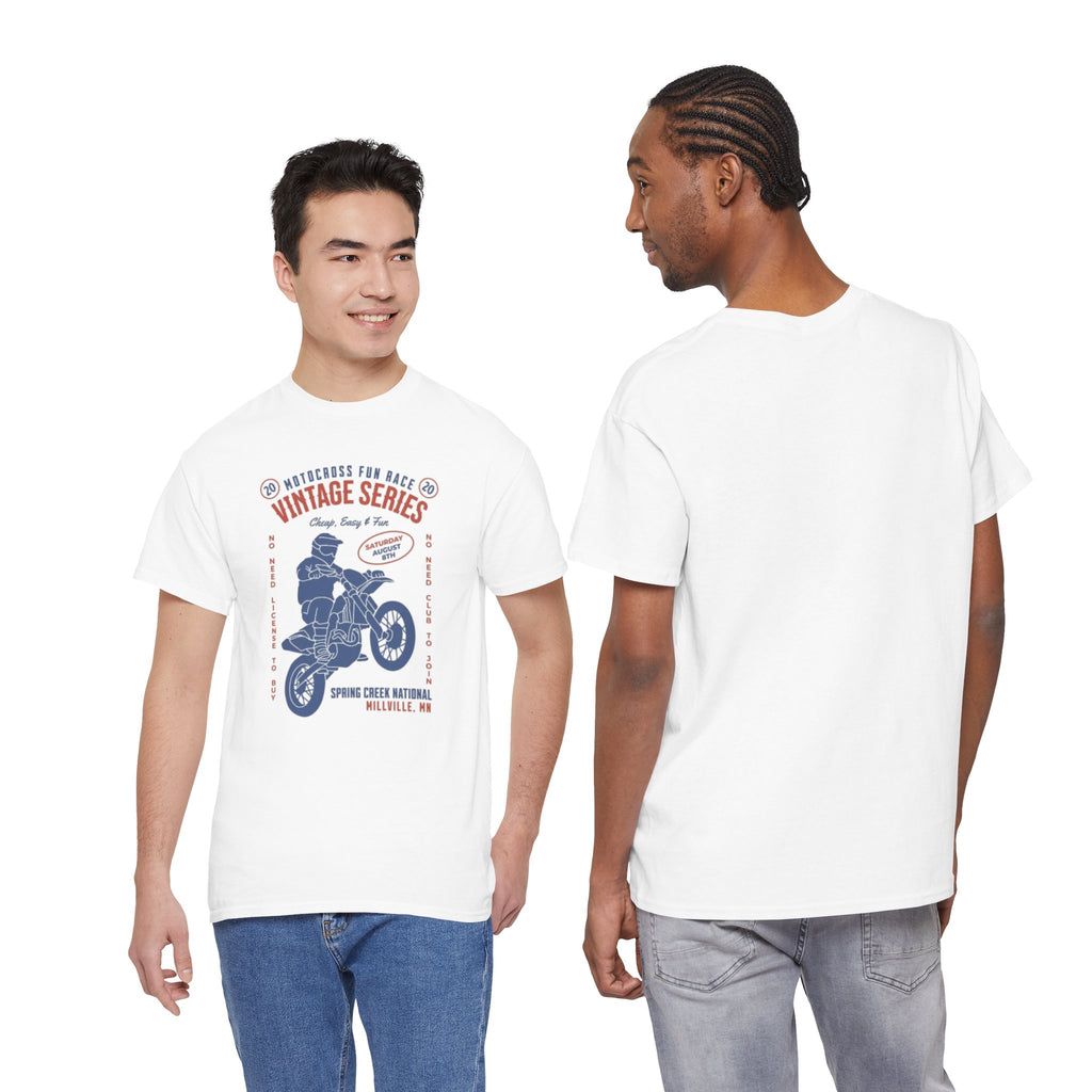 Vintage Motorcycle Tee — "Vintage Series" Dirt Bike Graphic Shirt