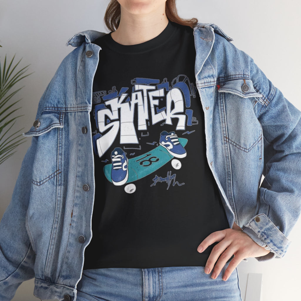 Skater Graffiti Skateboard Unisex Tee