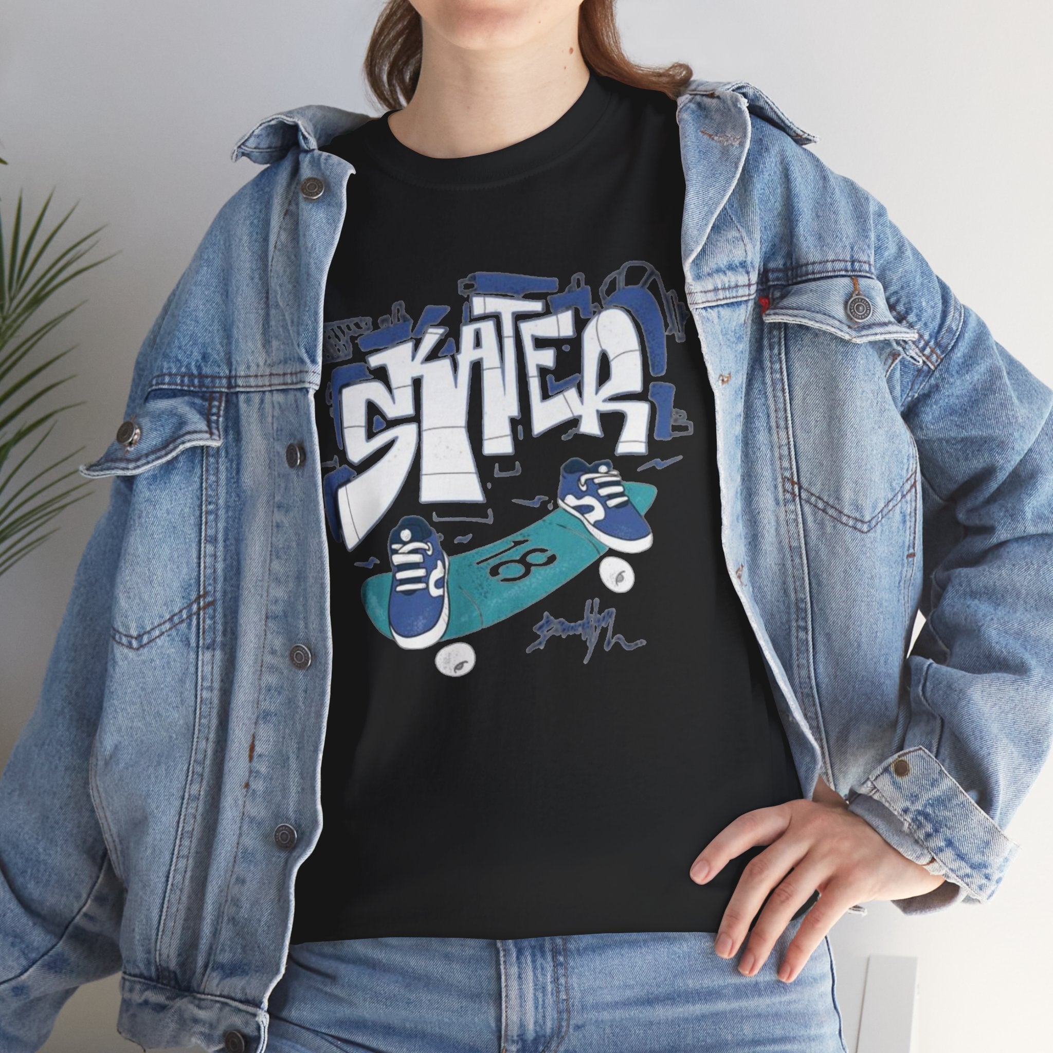 Skater Graffiti Skateboard Unisex Tee