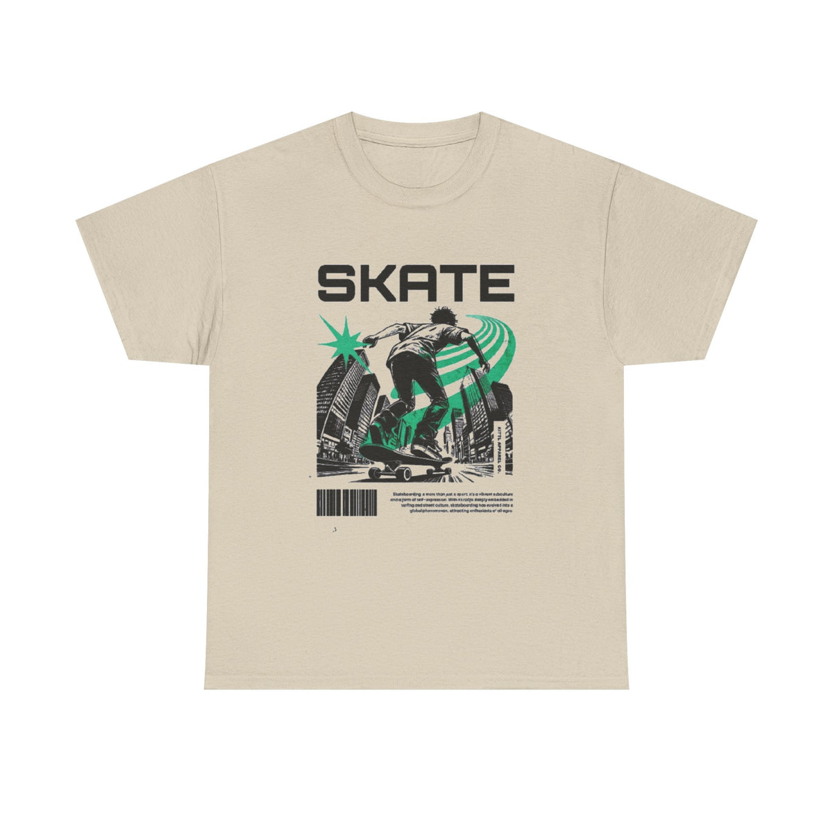 Skate Graphic T-Shirt — Retro Urban Skateboarding Tee