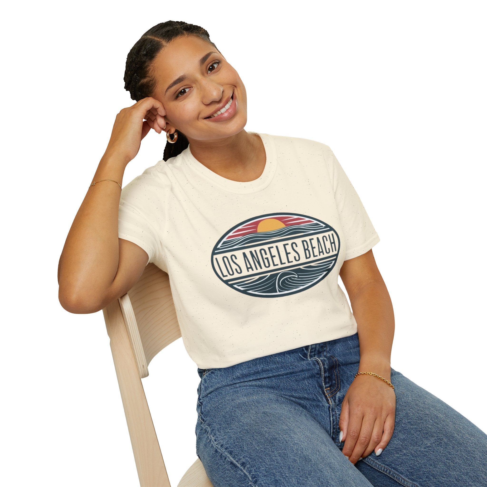 Los Angeles Beach T-Shirt — Retro Sunset Surf Graphic Tee