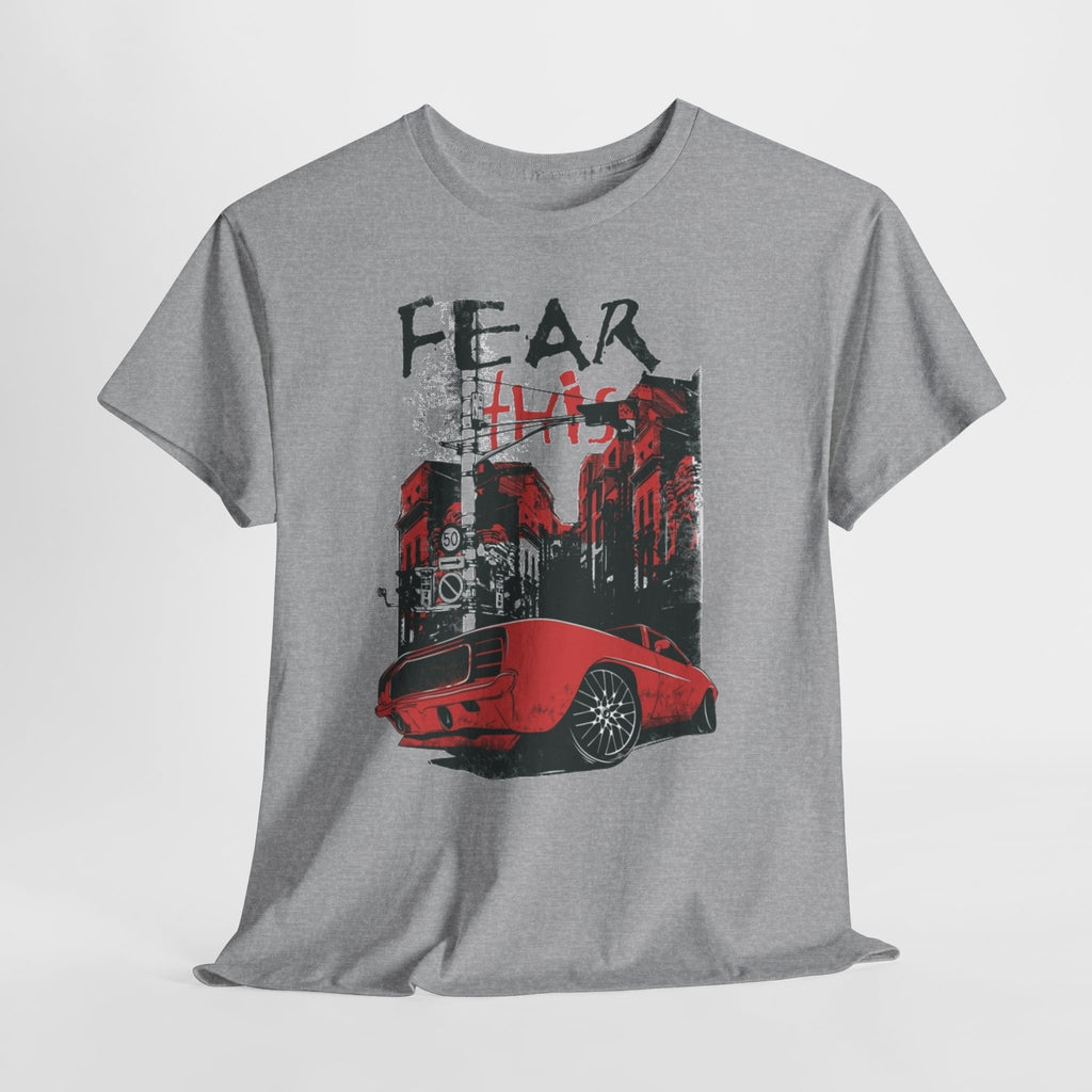 Retro Red Muscle Car City Street Racing T‑Shirt