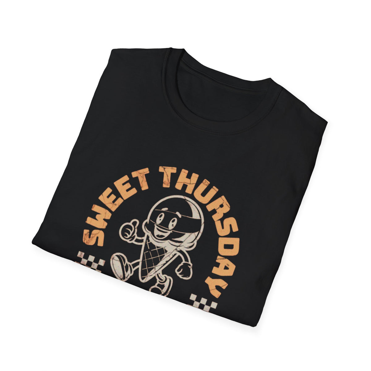 Sweet Thursday Ice Cream T-Shirt — Retro Cartoon Cone Graphic
