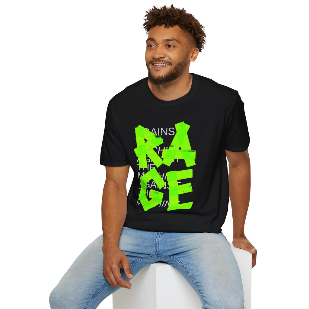 Rage Neon Graffiti T-Shirt — Bold Streetwear Tee