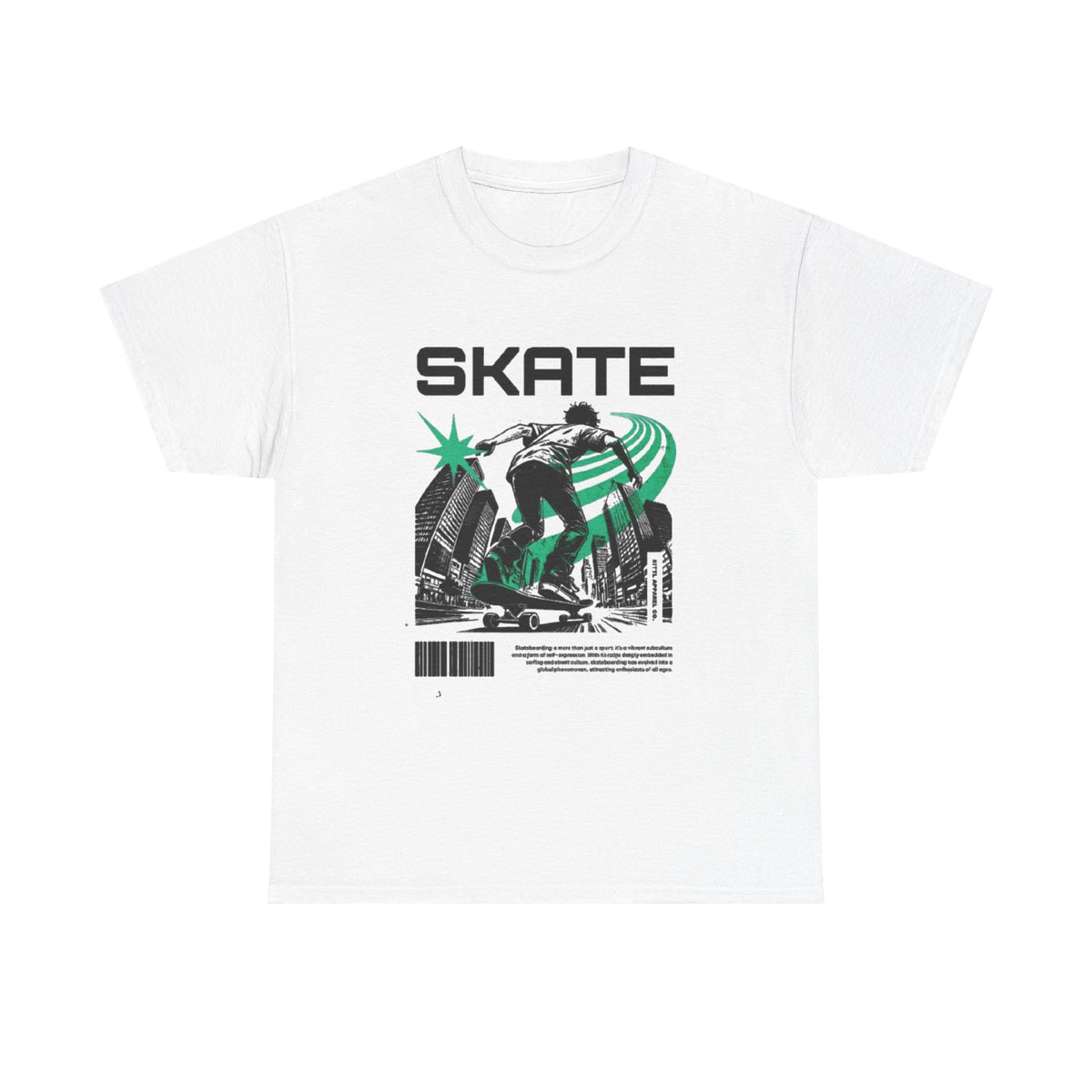 Skate Graphic T-Shirt — Retro Urban Skateboarding Tee