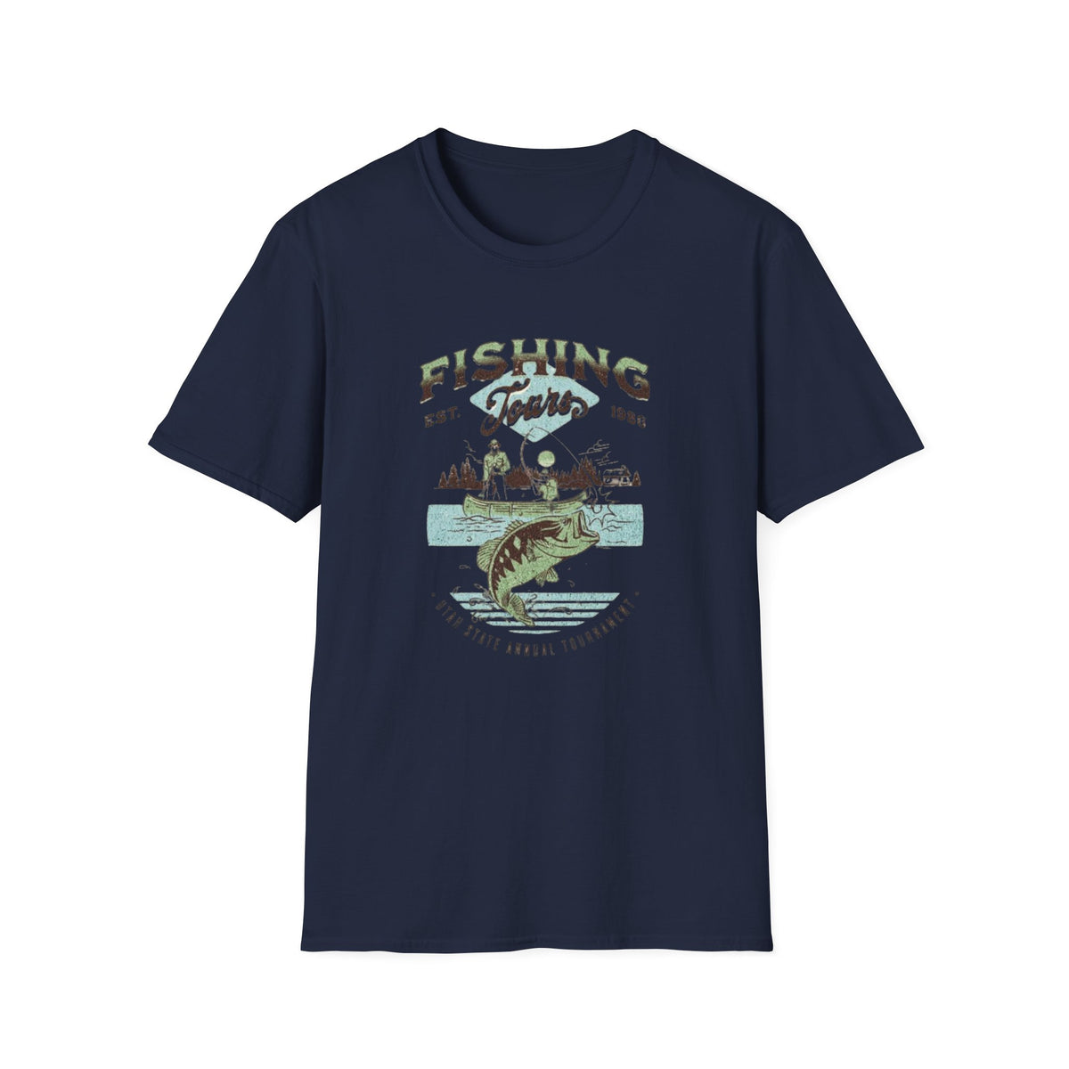 Fishing Tours T-Shirt — Vintage Lake Angler Graphic Tee