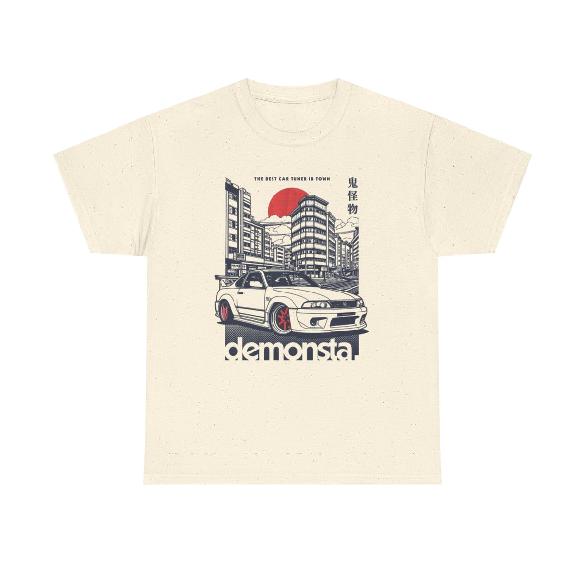 JDM Skyline Car Tee — "demonsta" Japanese Street Racing Graphic Shirt