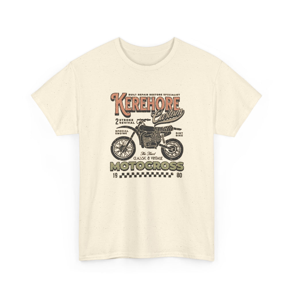 Kerehore Vintage Motocross Bike Tee — Retro Motorcycle Racing Graphic T-Shirt