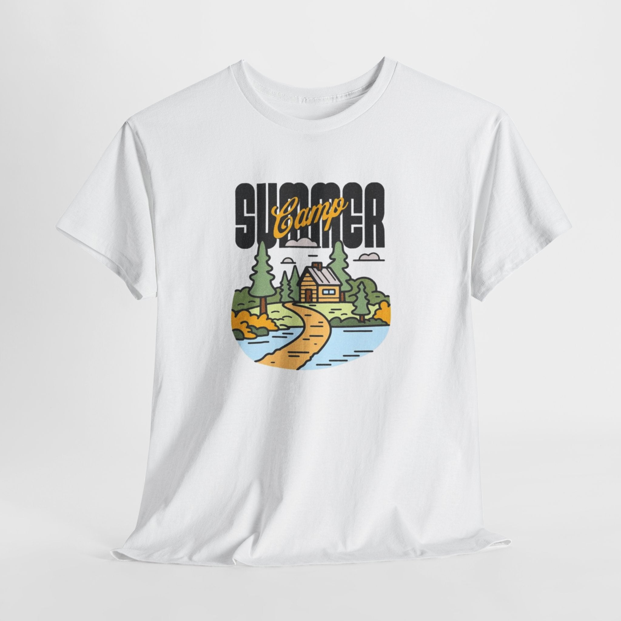 Summer Camp Tee — Retro Lakeside Cottage Graphic T-Shirt