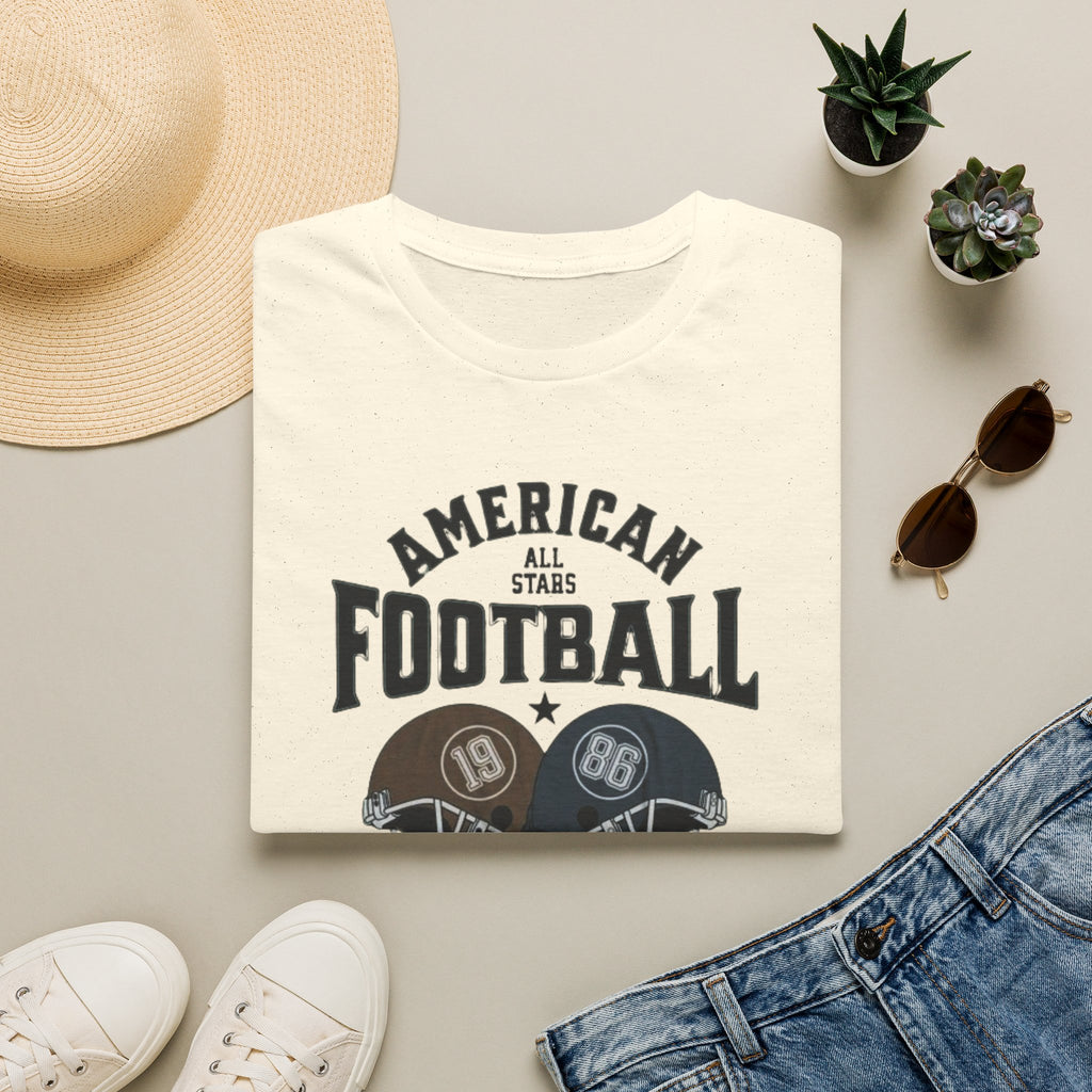 Football Helmet T-Shirt — "American All Stars Football" Vintage Sports Tee
