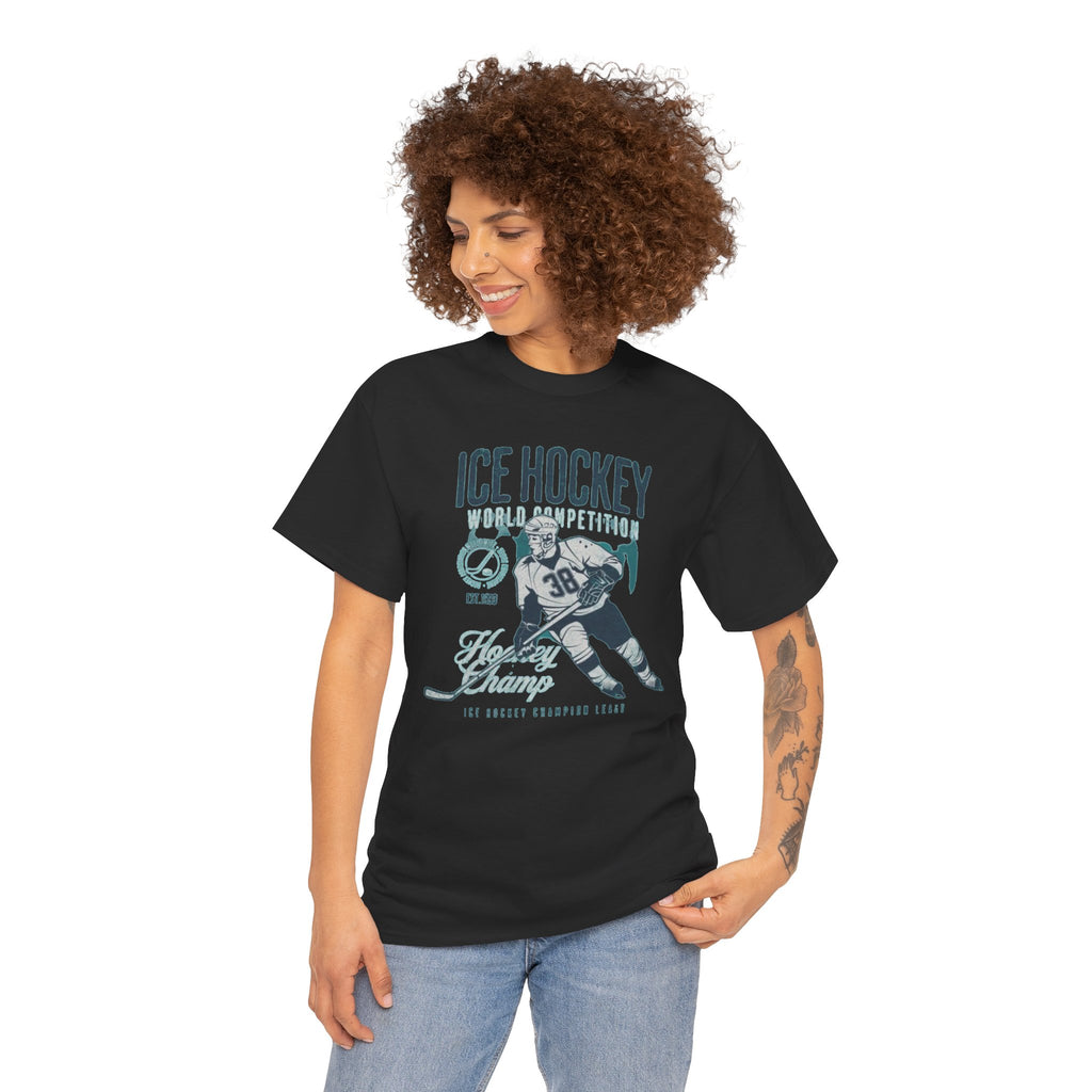 Ice Hockey Player Vintage Graphic Tee
