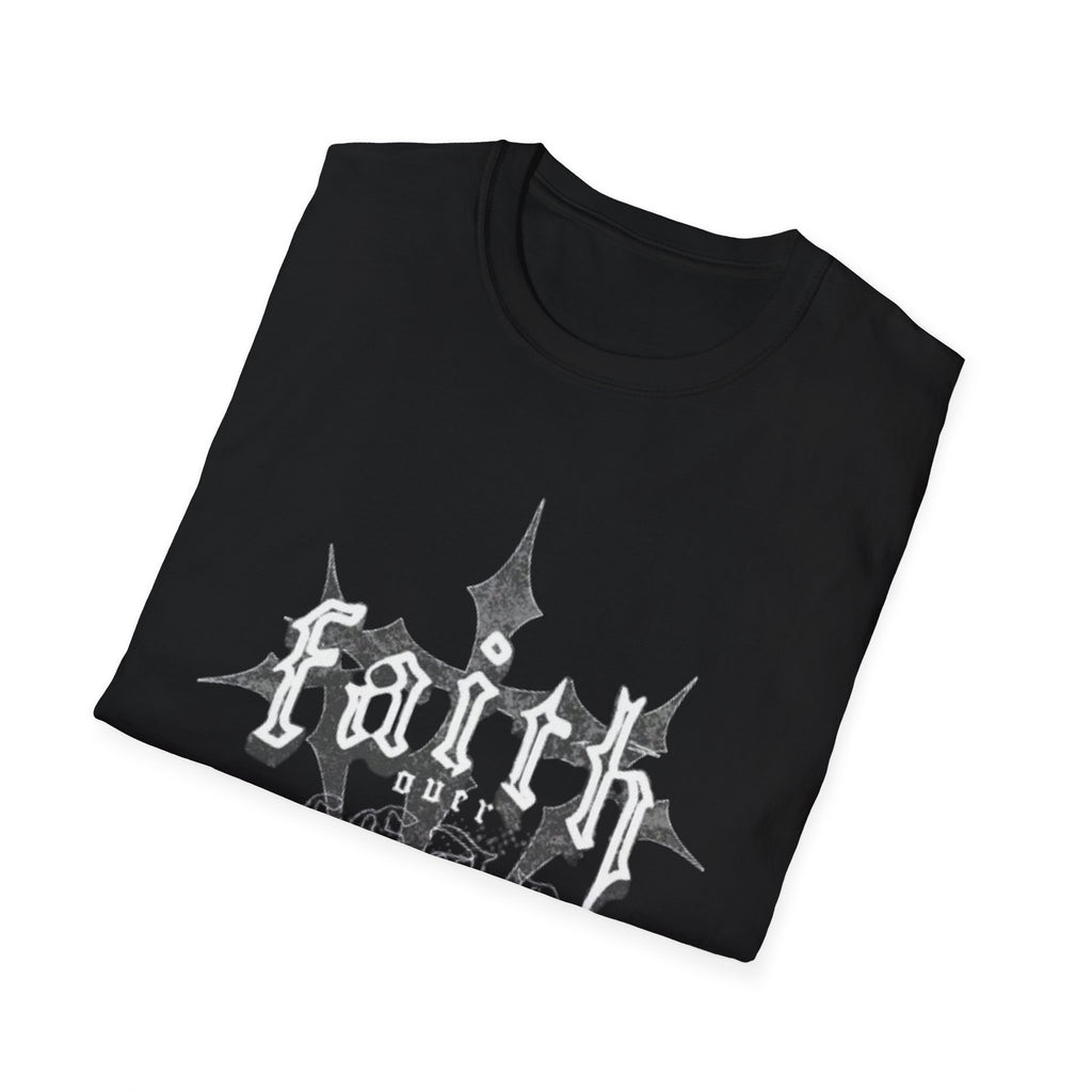 Faith Unisex Graphic Tee — Gothic Cross Faith Shirt